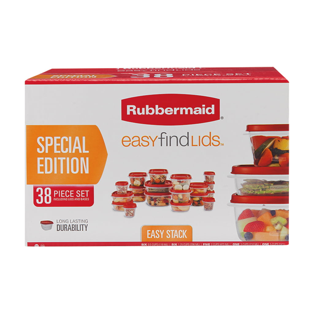 Rubbermaid 38-Piece Food Storage Set $9 at Walmart