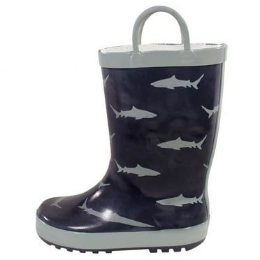 Hudson Baby Rain Boots, Sharks, 4 Youth