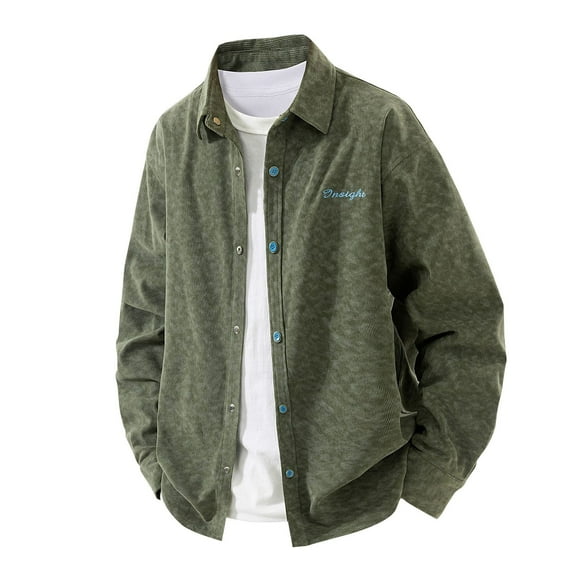 Xzbqbs Long Sleeve Shirts for Men Button Down Y2k Streetwear Lapel Shirts Casual Fashion Lightweight Loose Fit Collared Shirts