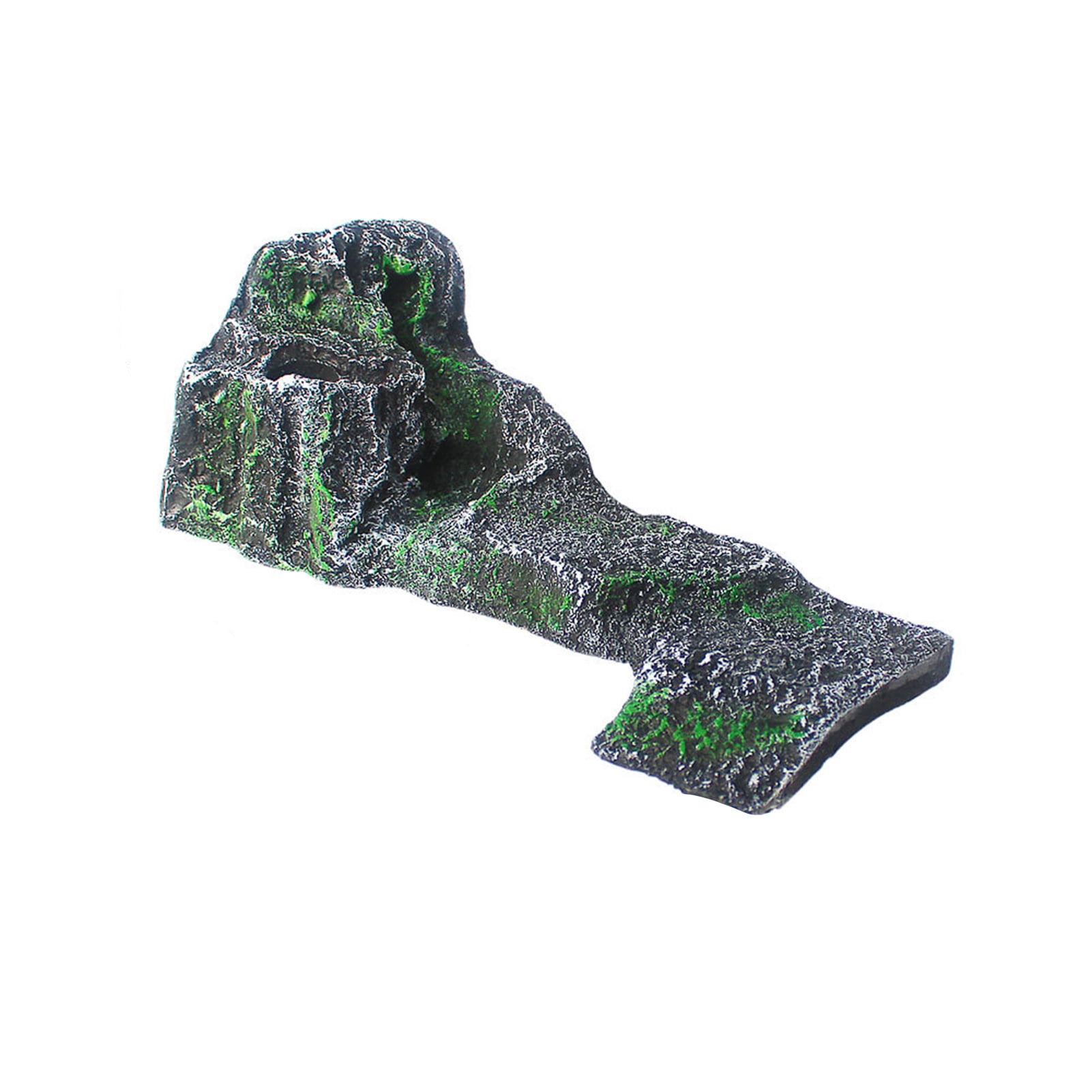 Mdesiwst Fish Tank Ornament Non-fading Realistic Wear-Resistant Fish Turtle Hideout Shelter Decoration for Home