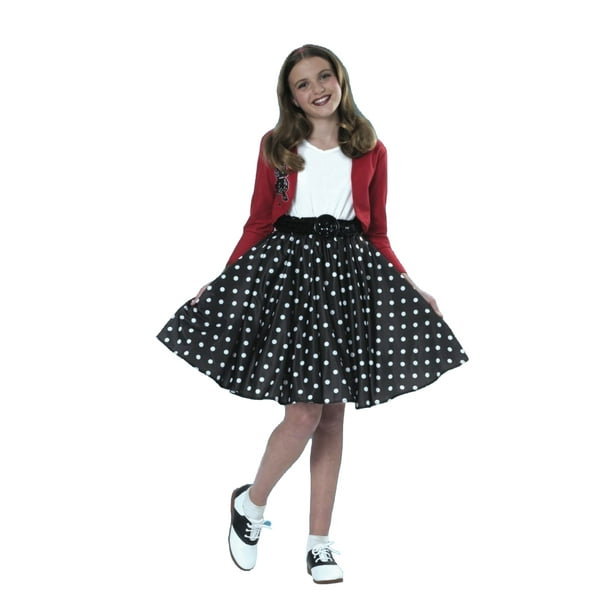 Disfraz Premium Infantil Rubies Chica Rockabilly De Niña Color Negro Talla:8-10