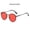Black Frame Red Film, variant on Retro Clip-On Sunglasses for Men and Women - Ellipse Design, Natural Pastoral Style - Ideal for Travel, Outdoor Sports, Driving