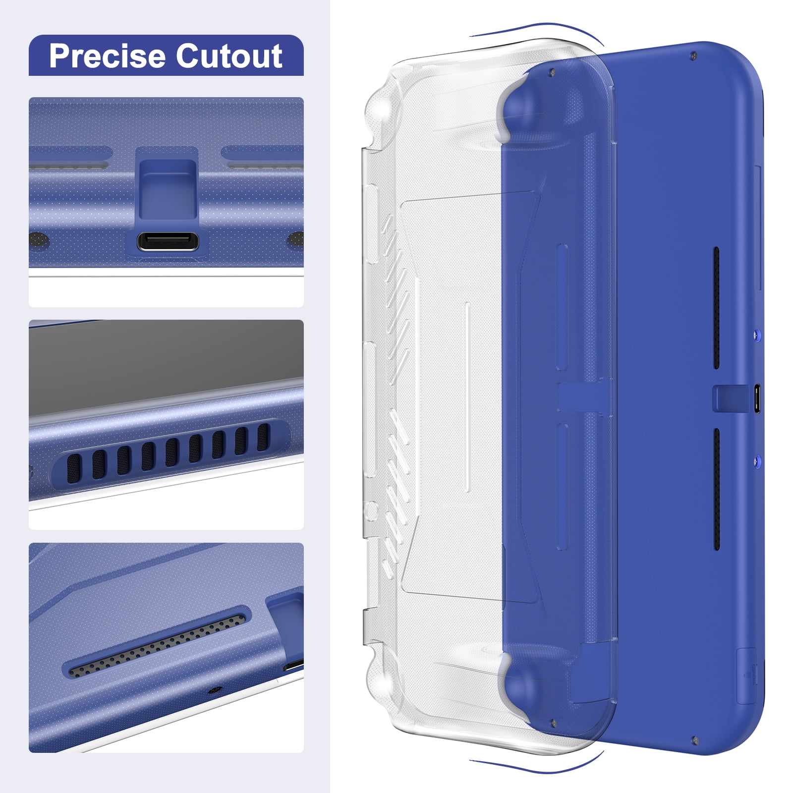 Nintendo Switch Lite 青 ケース&充電機付 Switch Lite Case, 17 in 1 Switch Lite Accessories Bundle