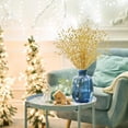 thumbnail image 3 of 10Pcs Artificial Glitter Berry Stem Decorations Bead Sticks Pick Halloween Christmas Ornaments Glittery Twigs for Christmas Tree Xmas Wreath Vase Filler Home Decor (Gold), 3 of 7