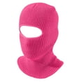 thumbnail image 4 of Qcmgmg 1 Hole Ski Mask Winter Knitted Balaclava Warm Full Face Mask Windproof Head Cover for Men Women Sports Outdoor Black, 4 of 9