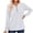 White, variant on Christmas! Ohufall Womens Tops, Women's Fashion Deep V- Neck Solid Button Long Sleeve Blouse Shirt Top Womens Fashion