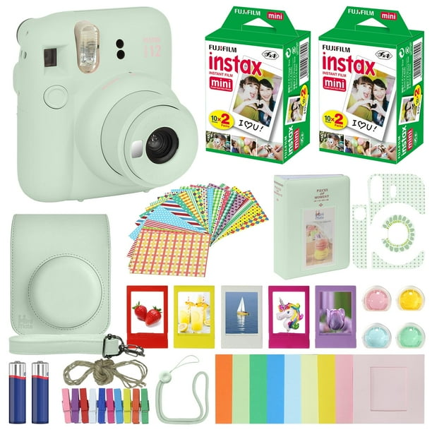 Cámara Fujifilm Instax Mini 12 verde menta con accesorios