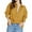 Yellow, variant on Womens Corduroy Shacket Jacket Shirt Oversized Button Down Shirts Long Sleeve Casual Tops