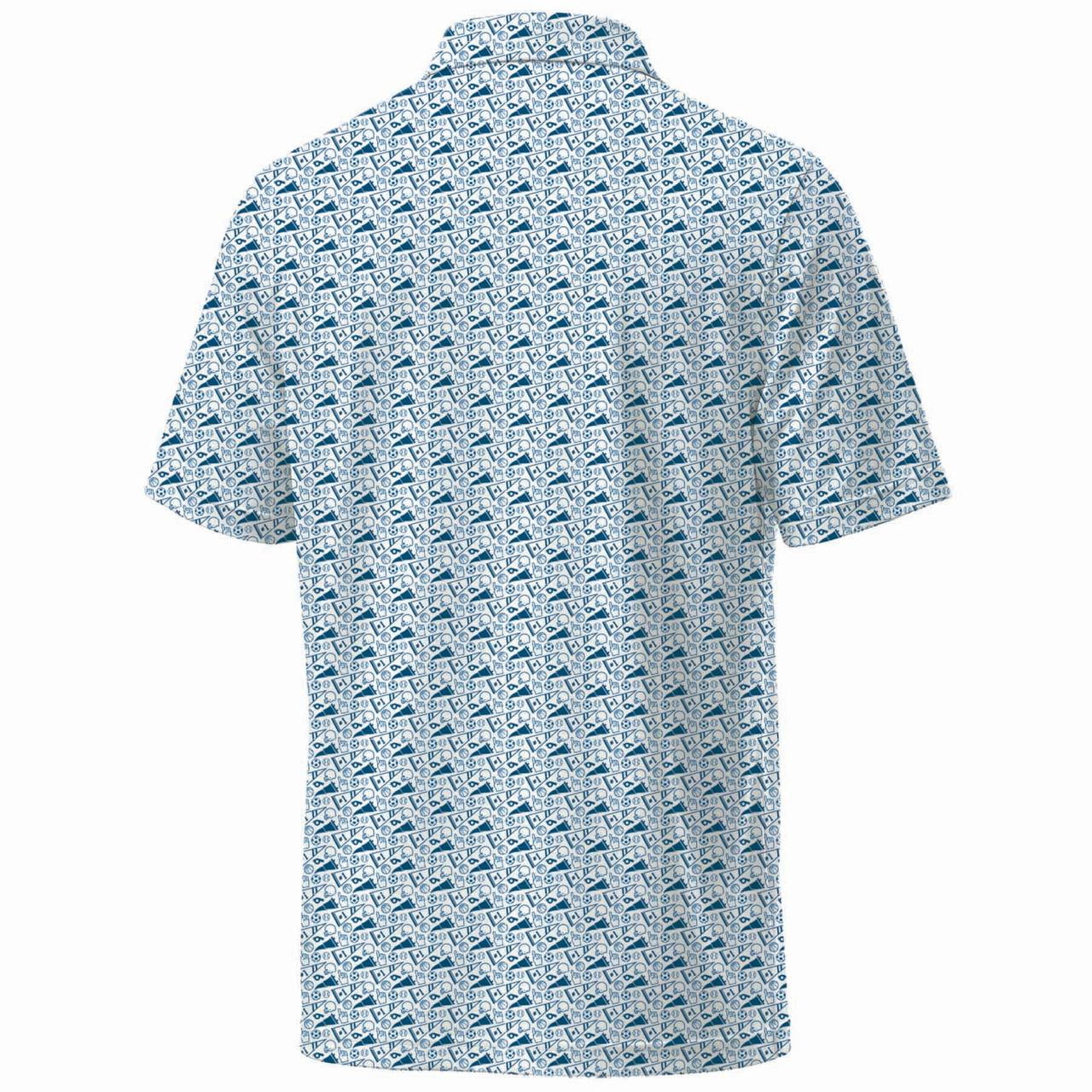 NCAA Mens North Carolina TarHeels All Over Print Polo
