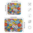 thumbnail image 4 of Yayeee Dish Drying Mat for Kitchen Counter 16"x18" Microfiber Absorbent Pad, Floral Fiesta, 4 of 7