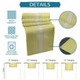 thumbnail image 7 of Yellow Beige Striped Short Table Runners 36 Inches, Cotton Linen Fabric Table Runner Dresser Scarf, Farmhouse Retro Lines Modern Tablerunner for Party/Kitchen/Dinner/Wedding Decor 13''x36'', 7 of 7