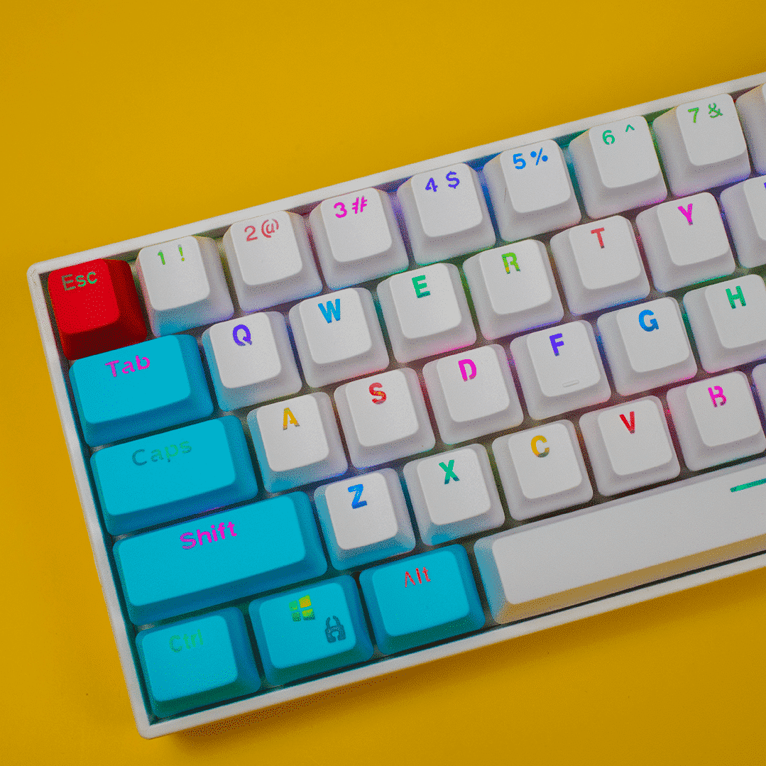 OEM By The Sea PBT Translucent Legends Keycaps 104 key set