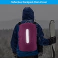 thumbnail image 4 of Waterproof Backpack Rain Cover, Non-Slip Cover with Vertical Reflective Strap Stay Dry for Hiking, Camping, Hunting, 4 of 5