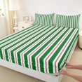 thumbnail image 5 of Manfei Holiday King Sheets Line Bedding, Red Gold 4 Pieces (1 Flat Sheet, 1 Fitted Sheet and 2 Pillowcases), 5 of 6