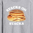 thumbnail image 3 of Instant Message - Pancakes Stacks On Stacks - Men's Long Sleeve T-Shirt, 3 of 6
