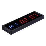 LED Timer Clock Interval Timer 1.5in LED Digital Display Count Down/Up Clock With Remote For Home Gym Office