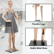 Female Mannequin Full Body Adjustable Mannequin Torso Dress Form for Sewing Mannequin 69 inches Detachable Mannequin Stand w/Metal Base & Mannequin Head