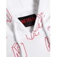 thumbnail image 4 of Netflix White "N" Print Hoodie, 4 of 8