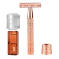 thumbnail image 7 of EXLEAF 2026 New Manual Razor with 5 Blade Refills Storage Box Sharp Zinc Alloy Blade Aluminum Handle Men Women Hair Beard Trimmer Remover Shaver, 7 of 7