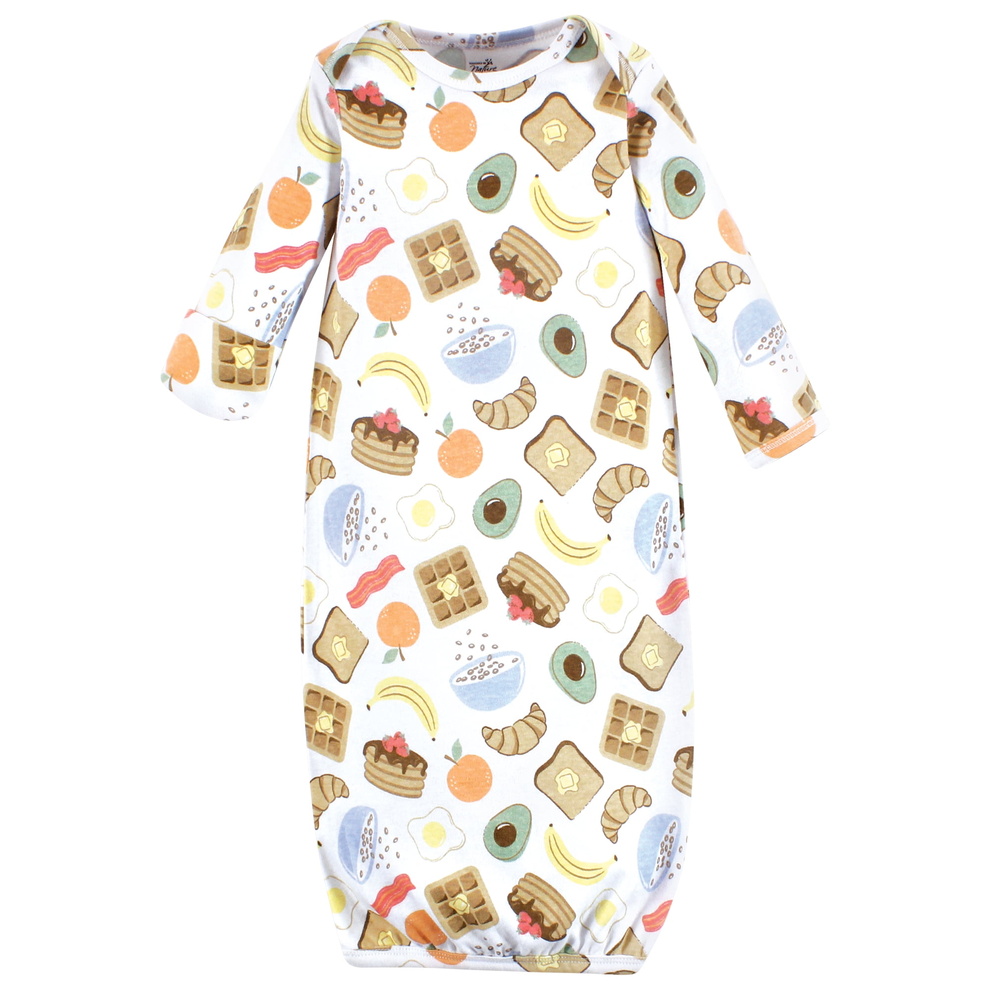 Touched by Nature Organic Cotton Gowns, Breakfast Croissant, Preemie-Newborn