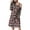 White, variant on Lilgiuy Women Dress Christmas Printed Strapless Long Sleeve Dress