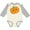 Natural and Heather, variant on Inktastic Smiling Pumpkin, Halloween, Orange Pumpkin Boys or Girls Long Sleeve Baby Bodysuit