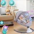 thumbnail image 5 of YANAOFFE Musical Baby Swing for Infant Portable Swing with Remote Control, Bluetooth, Unisex, Gray, 5 of 8