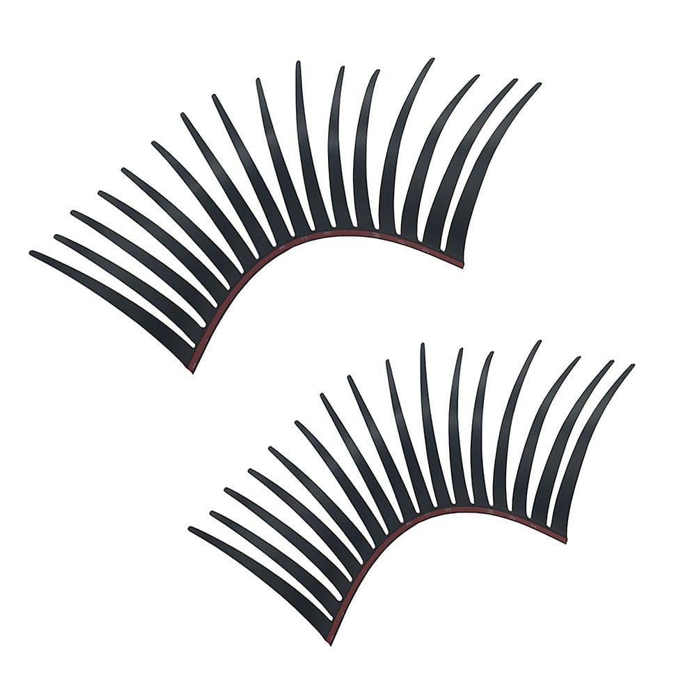 Black Stereoscopic Car Lashes Headlight Eyelashes Accessories Car Light