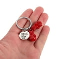 thumbnail image 5 of FRCOLOR Give Up Boxing Gloves Keychain For Sports Lovers Red Boxing Glove Pendant Symbolizing Courage And Strength For Boxers And Coaches, 5 of 8
