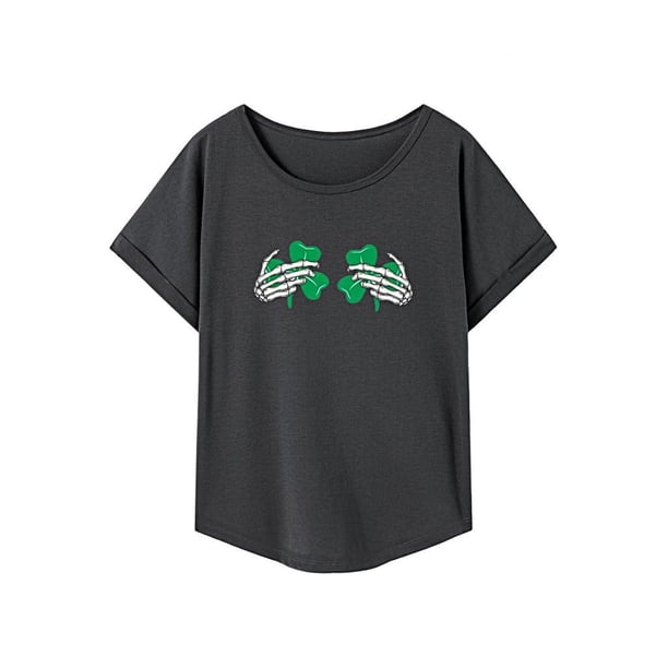 Camiseta para mujer básica camiseta casual moda cuello redondo camiseta para camping viaje senderismo SG