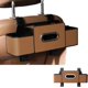 thumbnail image 1 of 4-in-1 Car Backseat Organizer - Cup Holders, Tissue Box, Phone Stand & Hooks, Multifunctional Storage for Car Travel & Family (Black), 1 of 6