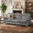 Gray, variant on CKEASEAN 82" Velvet Upholstered Cloud Sofa, Modern 3-Seater Deep Seat Couch with Nailhead Trim and Curved Armrests, Iron Frame & Sturdy Solid Wood, Comfy Compress Couches for Living Room, Apartment