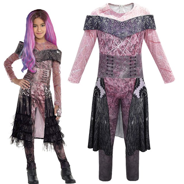 Combinaison Fille Enfant Halloween Xmas Cosplay Robe Fantaisie Tenues Fille Enfant