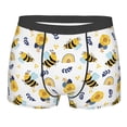 thumbnail image 3 of Haiem Bees And Rainbows Men's Boxer Briefs, Every Day Comfort Stretch Cotton Moisture-Wicking Underwear-XX-Large, 3 of 8
