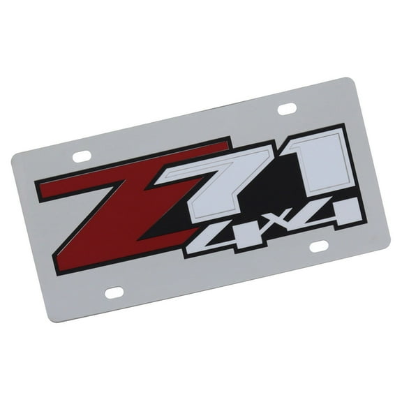 Chevy Z71 4X4 Badge License Plate (Chrome)