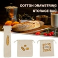 thumbnail image 7 of Linen Bread Bag Reusable Cotton Drawstring Storage Bread Loaf Drawstring Homemade Bags Linen Bag H4K0 Bread Fresh Storage, 7 of 7