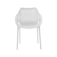 thumbnail image 5 of Meridian Furniture Mykonos White Outdoor Patio Dining Chair (Set of 4), 5 of 7