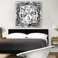 thumbnail image 2 of ARTCANVAS White Gray Princess Cut Diamond Jewel Canvas Art Print - Size: 36" x 36" (1.50" Deep), 2 of 9
