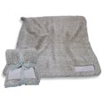 thumbnail image 1 of Plain Gray Trim Frosty Fleece Blanket, 1 of 1