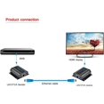 thumbnail image 3 of LKV372A 60m / 190ft 1080P HD HDMI Extender de Internet sobre Un Solo Cable de Ethernet Cat6 / 6a / 7 con el Control Remoto IR, 3 of 5