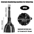 thumbnail image 5 of Deburring External Chamfer Tool with Tungsten Carbide Blade, Deburring Drill Bit Remove Burr Tools Quick Release 1/4-inch Hex Shank Fits for Repairing Damaged Bolts (3mm-20mm), 5 of 5