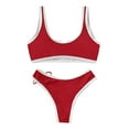 thumbnail image 4 of Aayomet Swimming Suits for Women Conservative Comfortable Swimsuit Swimwear (Red, S), 4 of 4