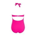 thumbnail image 7 of Xudanell Maternity One Piece Swimwear Front Cross Pregnancy V Neck Sexy Swimsuit Bathing Suit Maternity Bikini Sexy&nbsp;Bathing&nbsp;Suit (Pink,L), 7 of 7