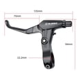 thumbnail image 4 of Pancas de para s ligera ajuste universal para diámetro 22mm manilr de carretera de montaña Maneles de de Accesori Negro DYNWAVEMX Palancas de freno de bicicleta, 4 of 8