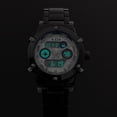 thumbnail image 3 of Mens Black Stainless Steel Case Digtial Quartz Wrist Watch White Date Display, 3 of 3