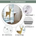thumbnail image 6 of Winter Snowy Forest Scenery Shower Curtains, Snowflake Gold and White Colors Pine Trees Deer Christmas Shower Curtain Decor for Bathroom, Polyester Waterproof Cloth Fabric with 12 Hooks,72x72 Inch, 6 of 6