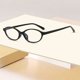 thumbnail image 3 of Gafas retro de forma ovalada, estilo de los 90, adecuadas para caras pequeñas, gafas con filtro de luz azul, gafas de estilo, 3 of 3