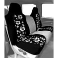 thumbnail image 2 of CalTrend Front NeoSupreme Seat Covers for 1996-1996 Ford F-350 - FD200-31NN Hawaii Black Insert with Black Trim, 2 of 3
