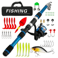 thumbnail image 1 of Outdoor Fishing Rod Set Telescopic Rod And Reel Featuring 6ft Fiberglass Construction for Versatile Sea Angling, 1 of 2