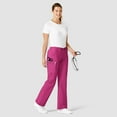 thumbnail image 3 of Wink WonderFLEX Grace - Women's Flare Leg Cargo Scrub Pant, Hot Pink, XL Petite, 3 of 7